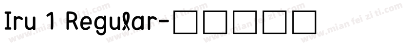 Iru 1 Regular字体转换